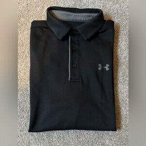 Under Armour Mens Shirt M Black Mesh Polo
HeatGear Loose Stretch Athletic